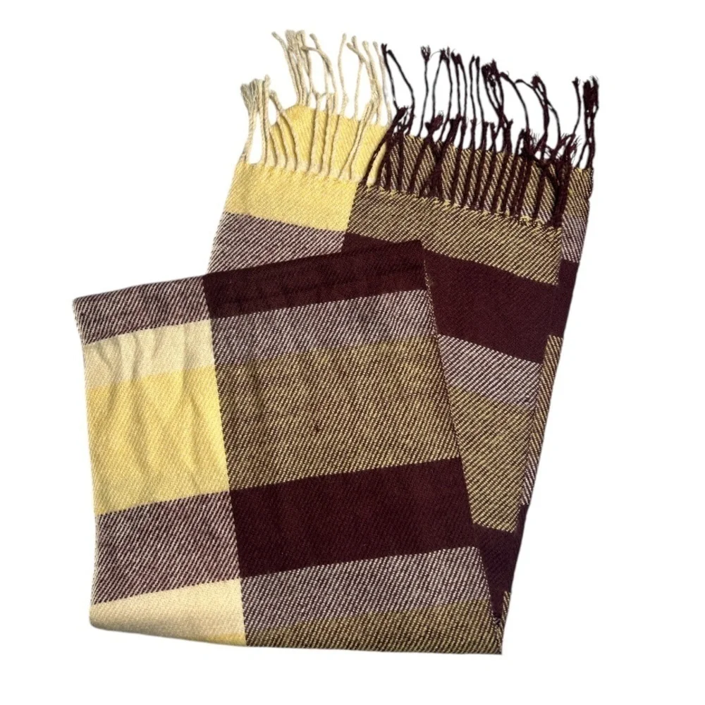 Plaid Multi Colored Scarf